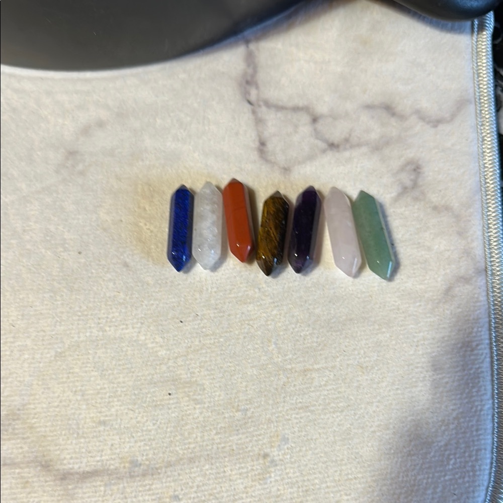 Set of Seven Crystal Healing Wands